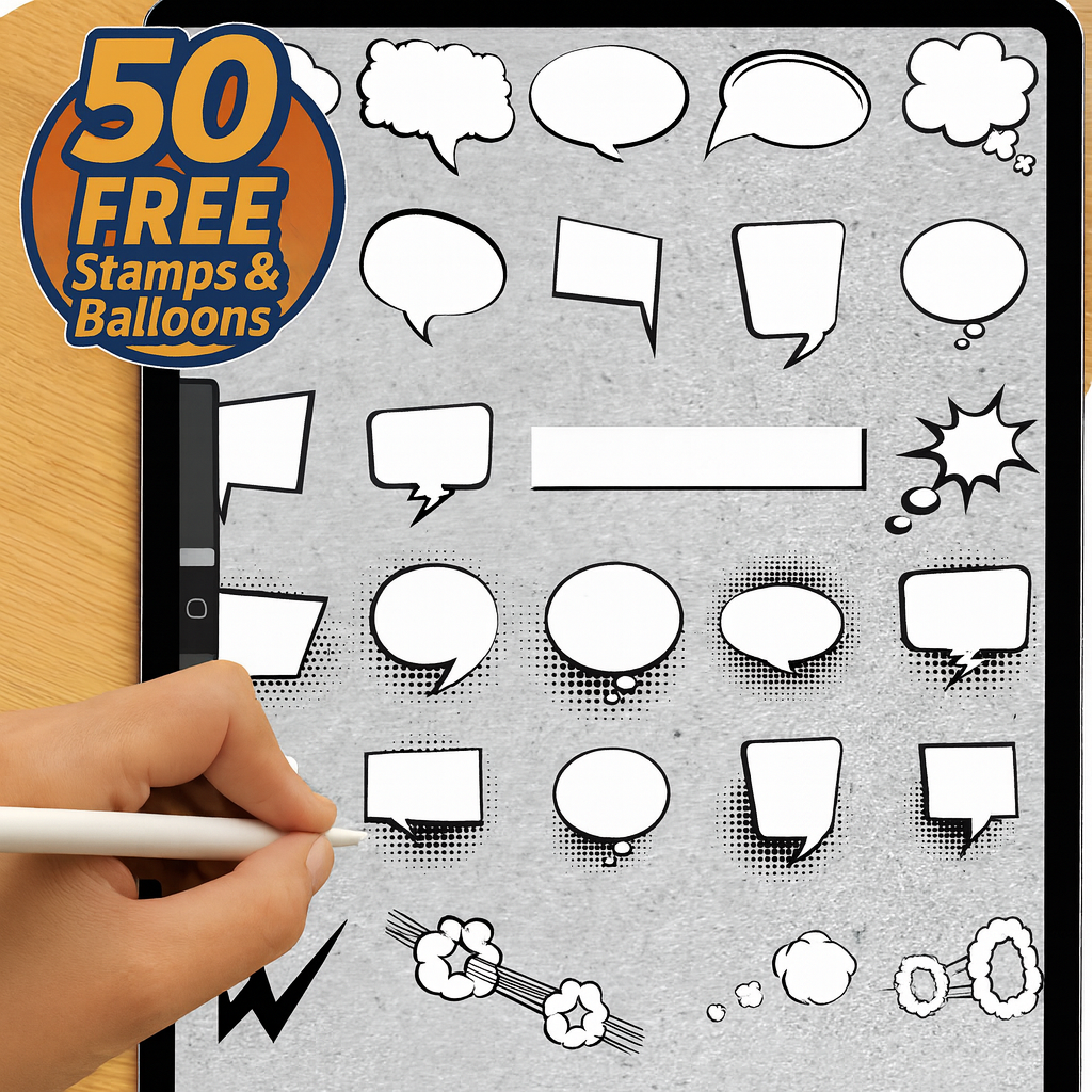 The Ultimate Procreate Comic Kit My Store